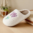Women’s "Lavender Haze" Fuzzy Slippers with a gentle fuzzy feel