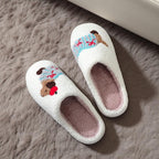 Women's Soft Dachshund Sausage Dog Plush Slippers